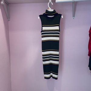 Turtle neck tight dress